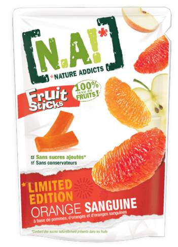 NATURE ADDICTS, PIONNIER DU SNACKING «100% ISSU DE LA NATURE», LANCE SON TOUT NOUVEAU SNACK FRUIT STICKS ORANGE SANGUINE EN ÉDITION LIMITÉE ! NATURE ADDICTS, PIONNIER DU SNACKING «100% ISSU DE LA NATURE», LANCE SON TOUT NOUVEAU SNACK FRUIT STICKS ORANGE SANGUINE EN ÉDITION LIMITÉE !