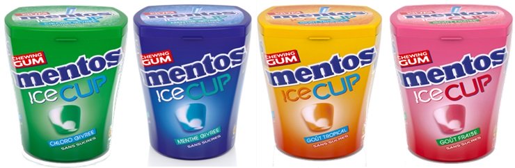 MENTOS GUM - nouveau parfum, nouveau format