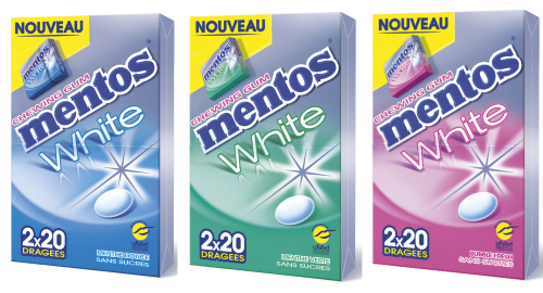 MENTOS GUM - nouveau parfum, nouveau format